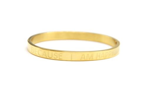 Bracelet-Jonc-Moyen-Acier-Dore-avec-Message-Because-I-Am-Happy