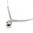 Collier-Torque-Ouvert-Pointu-avec-Rangee-de-Strass-et-Boule-Metal-Argente