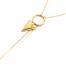 Sautoir-Collier-Pendentif-Cercle-Ouvert-avec-Pierre-Zirconium-Triangle-et-Barres-Metal-Dore