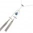 Sautoir-Collier-Pendentif-Pierre-Bleue-avec-Pompons-Chaines-Metal-Argente