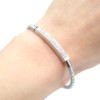 Bracelet-Aimante-Cordon-Tresse-Gris-avec-Bande-Strass-et-Acier-Argente