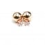 Boucles-dOreilles-Double-Pierre-Metal-Or-Rose-et-Boule-Metallisee