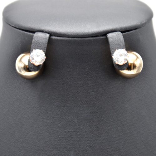 Loops-Earrings-Double-Mode-stone-Metal-gold-Rose-et-Boule-metalized