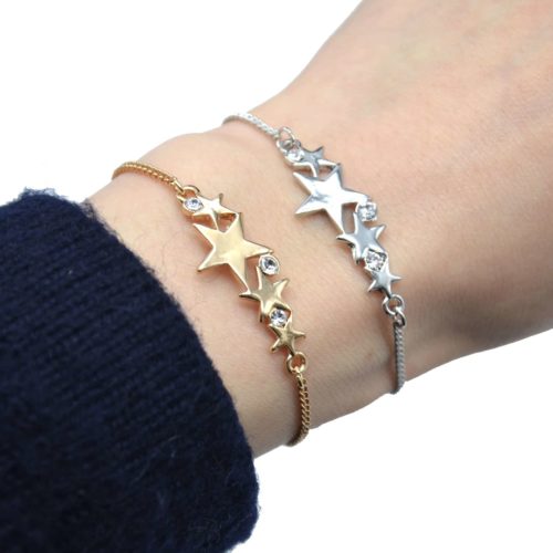 Bracelet-chain-with-Charm-Multi-Stars-Metal-and-stones