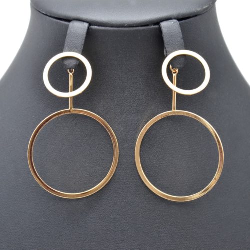Loops-Earrings-traverses-Double-circles-open-Metal-Dore