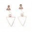 Boucles-dOreilles-Triangle-Strass-Perle-Ecru-et-Triangle-Contour-Metal-Or-Rose