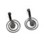 Boucles-dOreilles-Double-Cercles-Contour-Metal-Gris-et-Boule-Strass