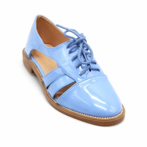 Derbies-Derby-open-varnish-blue-with-Double-denies-lace-and-Petit-heel