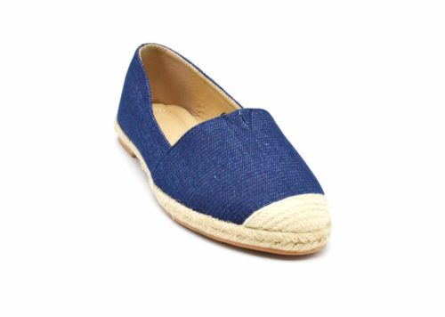 Espadrilles-Effet-Jean-Denim-Bleu-Marine-avec-Bout-et-Semelle-Paille