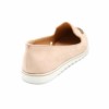 Mocassins-Slippers-Effet-Daim-Rose-Nude-avec-Broderie-Fleur-Perles-Rocaille-et-Semelle-Blanche
