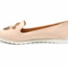 Mocassins-Slippers-Effet-Daim-Rose-Nude-avec-Broderie-Fleur-Perles-Rocaille-et-Semelle-Blanche