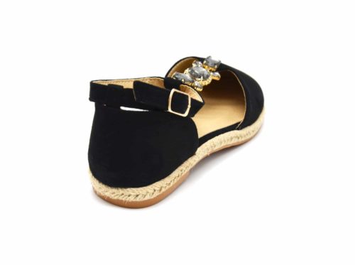 Espadrilles-Effet-Daim-Noir-avec-Bride-Cheville-Multi-Pierres-Grises-et-Semelle-Paille