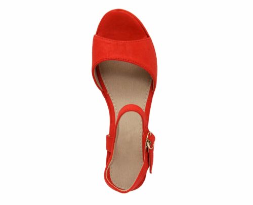 Sandales-a-Talon-Compense-Effet-Daim-Rouge-avec-Broderie-Fleurs-et-Bride