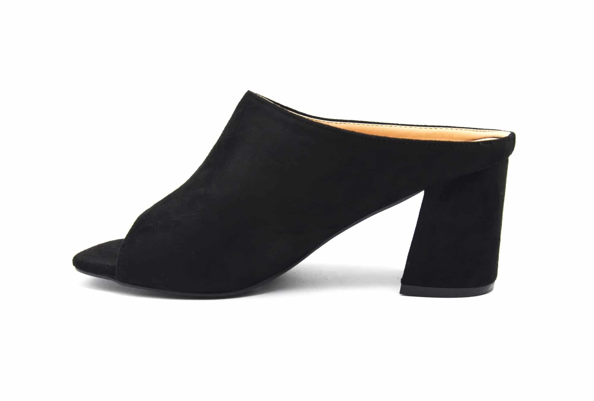 chaussure ouverte talon carré