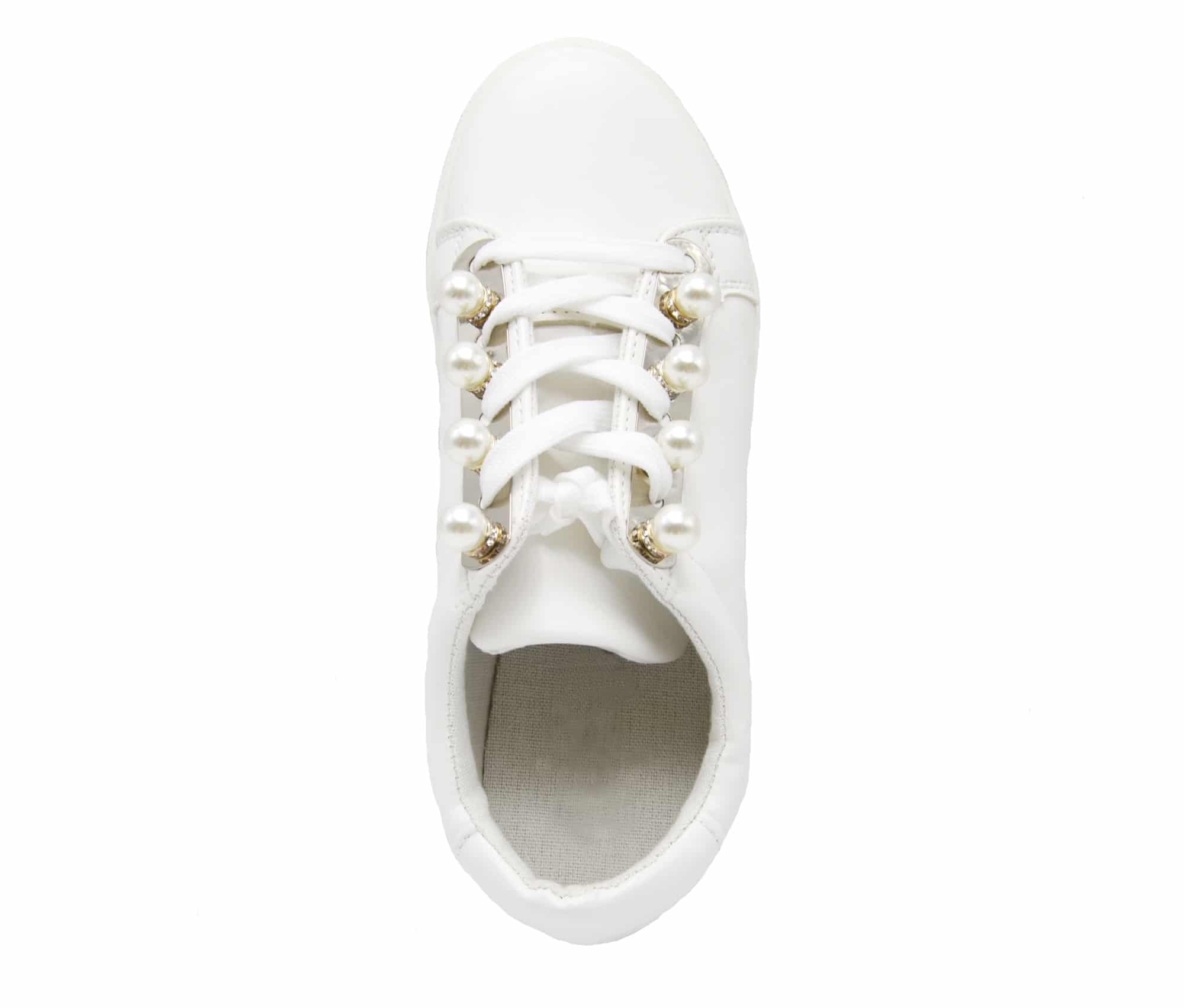 SHY51 * Baskets Tennis Sneakers Basses Simili Cuir Blanc Baskets femme tendance compensée simili cuir cuir avec