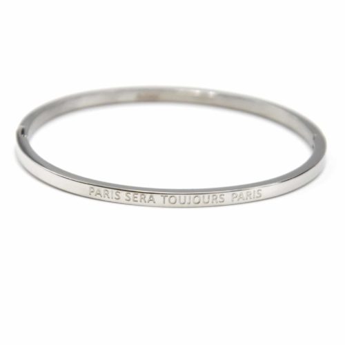 Bracelet-Jonc-Fin-Acier-Argente-avec-Message-Paris-Sera-Toujours-Paris