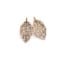 Boucles-dOreilles-Grande-Feuille-Metal-Or-Rose-avec-Strass