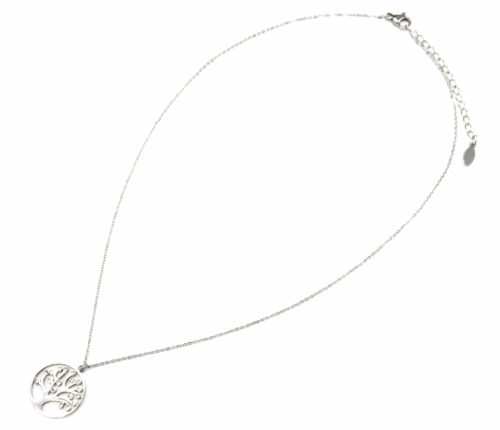 Collier-Fine-Chaine-Pendentif-Cercle-Arbre-de-Vie-Ajoure-Acier-Argente-et-Strass