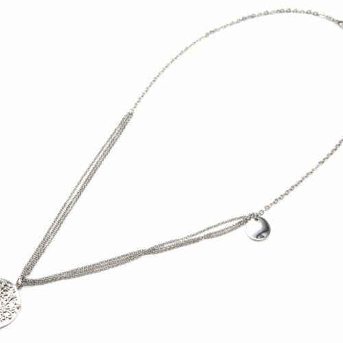 Sautoir-Collier-Multi-Chaines-avec-Medaille-Arbre-de-Vie-Metal-Argente-et-Strass