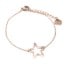 Bracelet-Fine-Chaine-avec-Charm-Etoile-Contour-Acier-Or-Rose