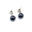 Boucles-dOreilles-Pendantes-Etoile-Strass-et-Metal-Argente-avec-Perle-Nacree-Noir-Bleu