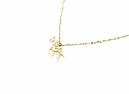 Collier-Fine-Chaine-Pendentif-Licorne-Ajouree-Acier-Dore