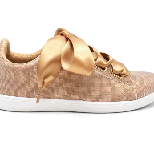 Sneakers-Tennis-sneakers-canvas-3d-Champagne-with-effect-reflective-light-ribbon-Satin-and-sole-white