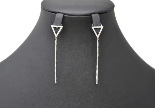 Boucles-dOreilles-Pendantes-avec-Triangle-Inverse-et-Barre-Strass-Zirconium-Metal-Argente