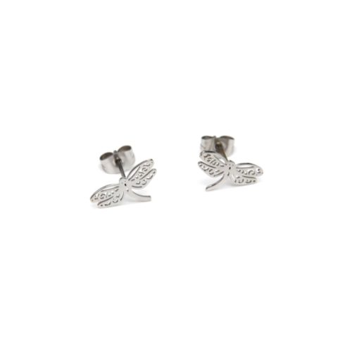 Boucles-dOreilles-Libellule-avec-Ailes-Ajourees-Acier-Argente