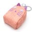 Porte-Cles-Bijou-de-Sac-Sac-a-Dos-Porte-Monnaie-Toile-Chinee-Rose-avec-Chat-Violet