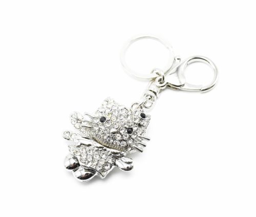 Porte-Cles-Bijou-de-Sac-Chat-Fee-Ange-Strass-Argente