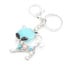 Porte-Cles-Bijou-de-Sac-Chat-Metal-Argente-Resine-et-Pierre-Bleue