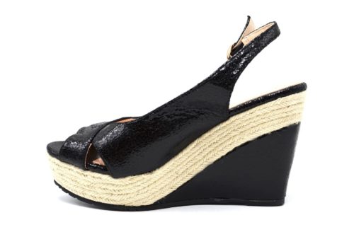 Sandales-Espadrilles-Plateforme-Compensee-Tressee-avec-Brides-Croisees-Effet-Graine-Noir