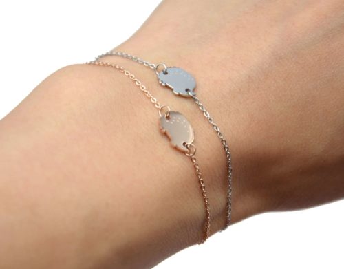 Bracelet-Fine-Chaine-avec-Charm-Herisson-Epines-Acier