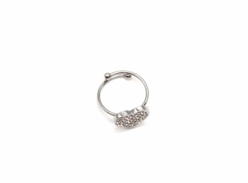 Bague-Anneau-Reglable-Acier-Argente-avec-Charm-Strass