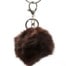 Porte-Cles-Bijou-de-Sac-Gros-Pompon-Fourrure-Synthetique-Chocolat