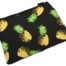 Trousse-Pochette-Toile-avec-Imprime-Ananas-Jaune-Noir