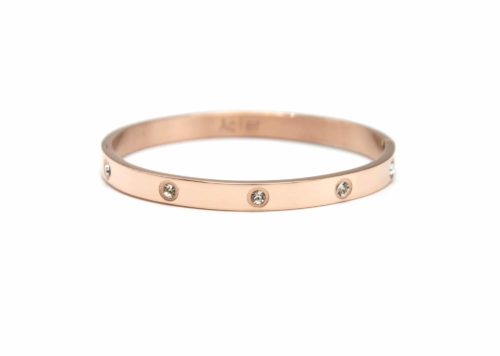 Bracelet-Jonc-Moyen-Acier-Or-Rose-Orne-de-Strass