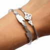Bracelet-Jonc-Ouvrant-Acier-Argente-avec-Double-Plumes-Ethnique-ou-Trefle-Pierres-Facettes