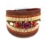 Bracelet-Manchette-Ellipse-avec-Chaines-Strass-Perles-et-Pierres-Rouge
