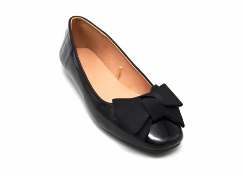 Ballerines-Vernies-avec-Noeud-Rubans-Larges-et-Bout-Carre-Noir