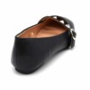 Ballerines-Simili-Cuir-avec-Bride-Clous-Argentes-et-Bout-Carre-Noir