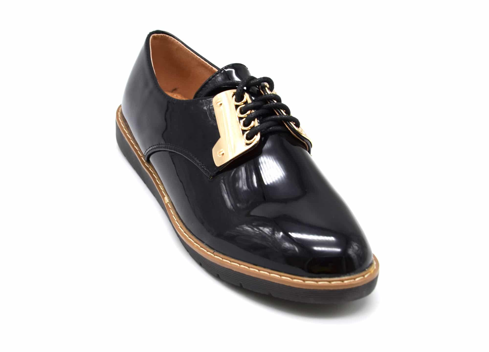 derbies dorées cuir