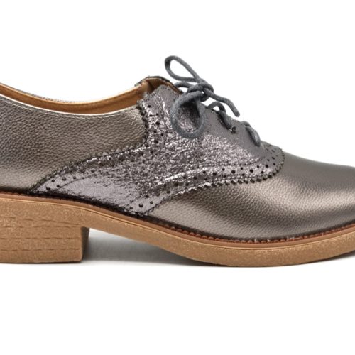 Derbies-imitation-leather-satine-perforated-with-stitching-lace-and-small-heel-square-grey