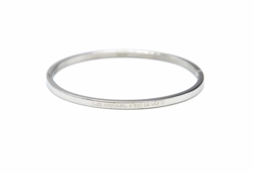 Bracelet-Jonc-Fin-Acier-Argente-avec-Message-Les-copines-cest-la-vie