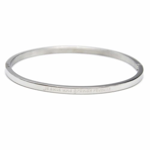 Bracelet-Jonc-Fin-Acier-Argente-avec-Message-Je-suis-une-grande-reveuse