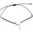 Bracelet-Cordon-Ajustable-Bleu-Nuit-avec-Perles-Rocaille-et-Charm-Flamant-Rose-Acier-Argente