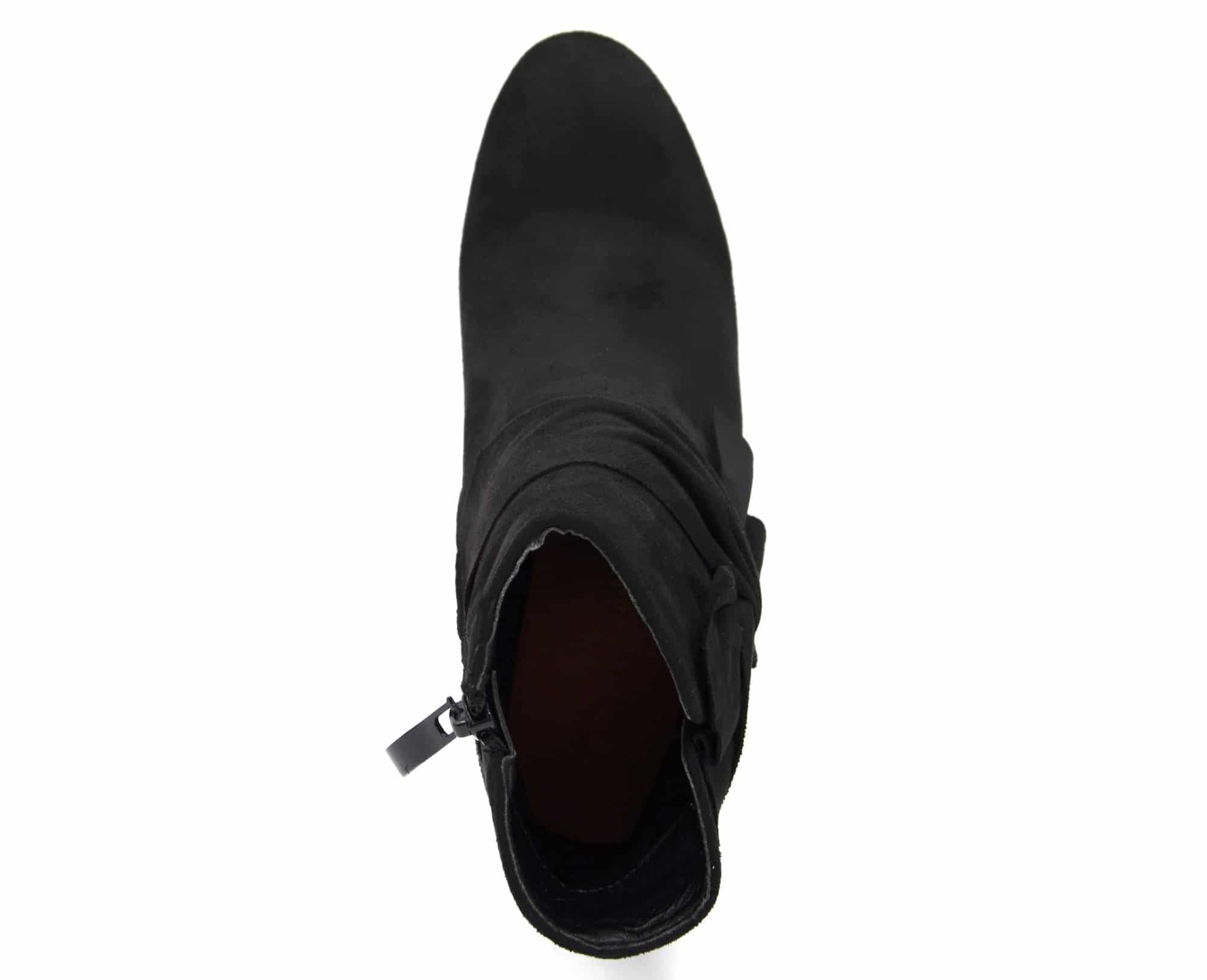Bottines noires ouvertes sur le coté deals
