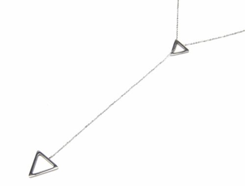 Collier-Fine-Chaine-Pendentif-Y-Triangles-Contour-Acier-Argente
