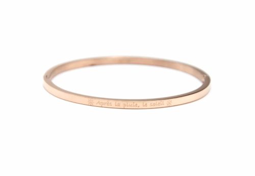 Bracelet-Jonc-Fin-Acier-Or-Rose-avec-Message-Apres-la-pluie-le-soleil